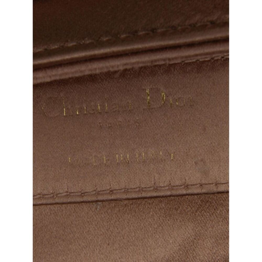 Pre Loved Dior Mini Saddle Bag Crystal Charm Women Pink Messenger Bags - Picture 7 of 8